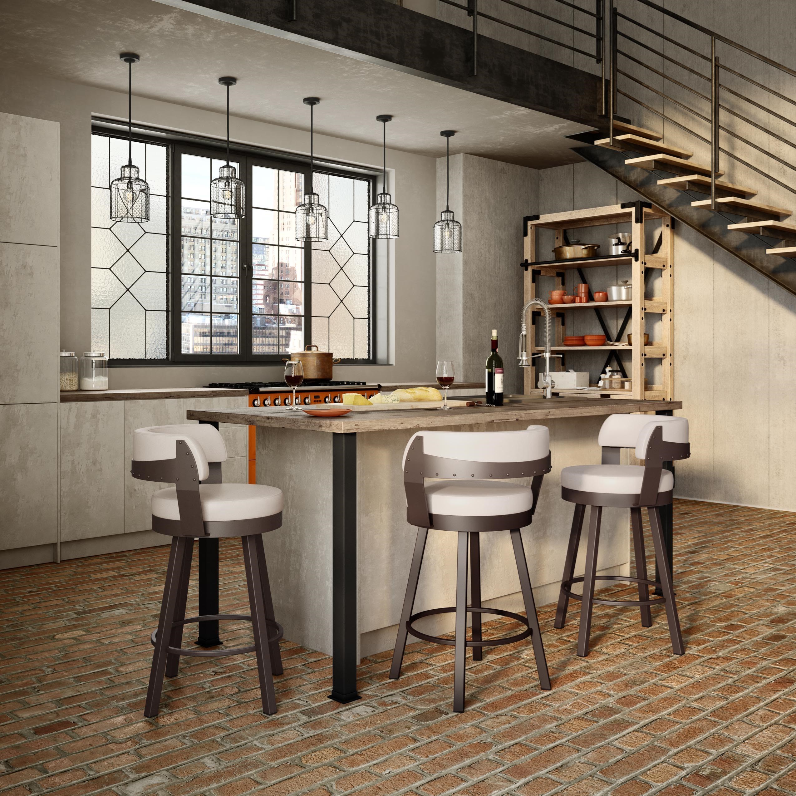 Amisco counter stools with backs swivel on sale bar modern 26 inch kitchen barstool upholstered